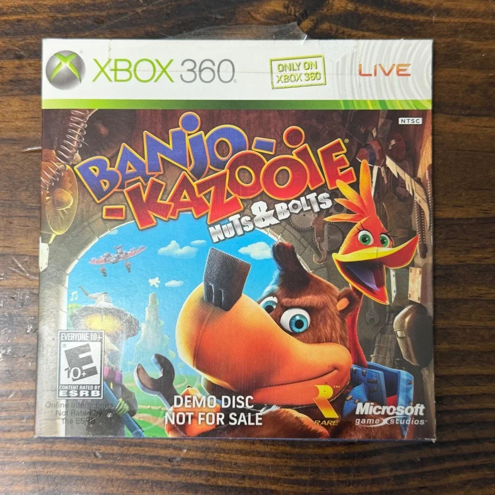 Banjo-Kazooie Nuts & Bolts‎ Xbox 360 Demo Disc Promo Not For Sale New Rare